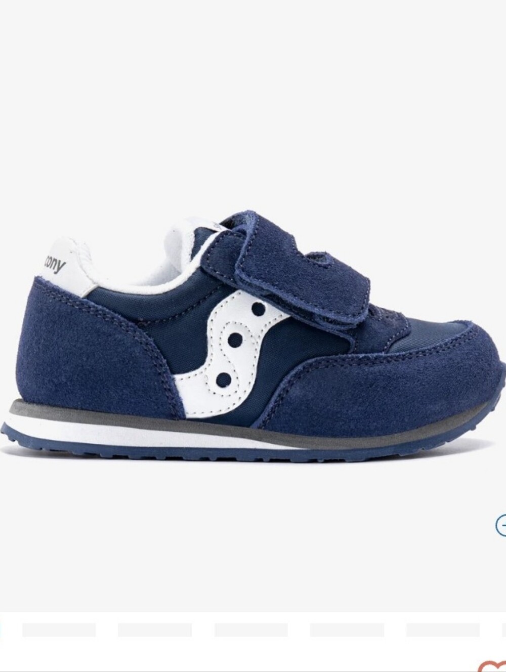 Saucony "jazz" Navy Blue Suede Shoes Toddler Euc